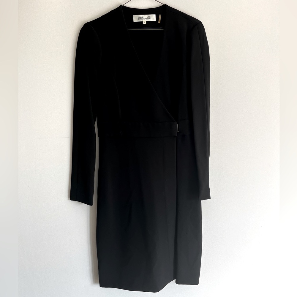 Black Blazer dress. Diane Von Furstenberg.